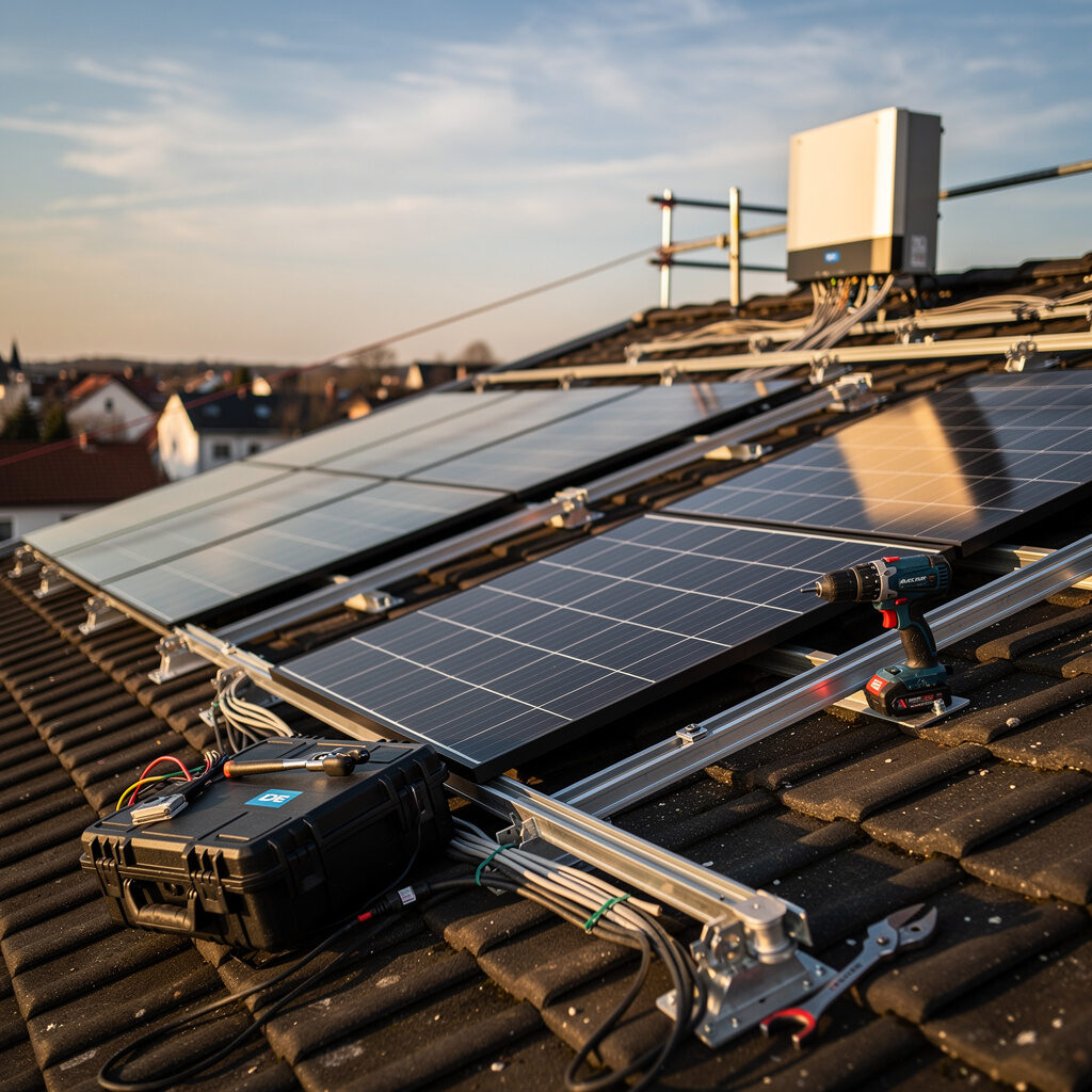 Montage von Solarmodulen – präzise Installation nach VDE‑AR‑N 4105 – Bechtold Solar-Technik GmbH